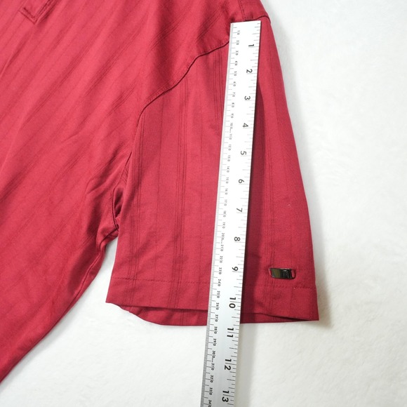 Nike Tiger Woods Collection Golf Polo Fit Dry Sunday Red Short Sleeve‎ Size XL - Picture 8 of 9